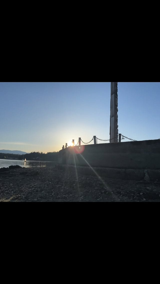 Golden hour at the Port Ludlow waterfront